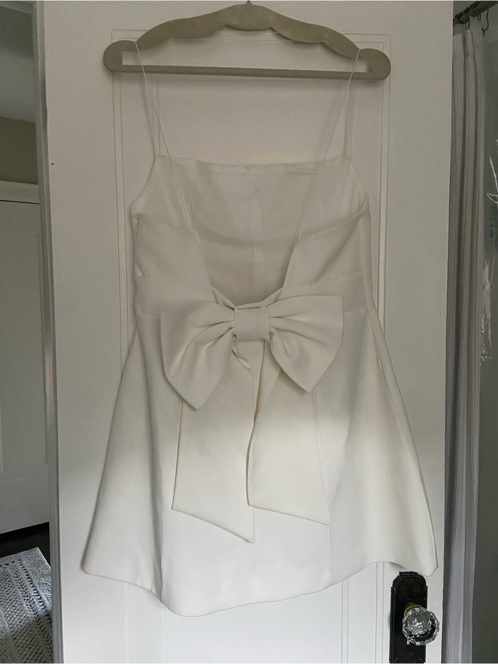 Zara White Bow-Back Mini Dress NWT’s